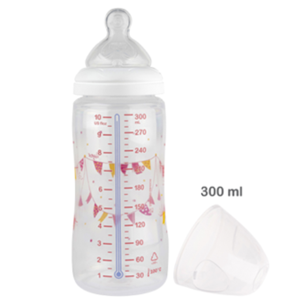 Biberon en plastique Multiflow 300 ml (0-6 mois) - Tigex