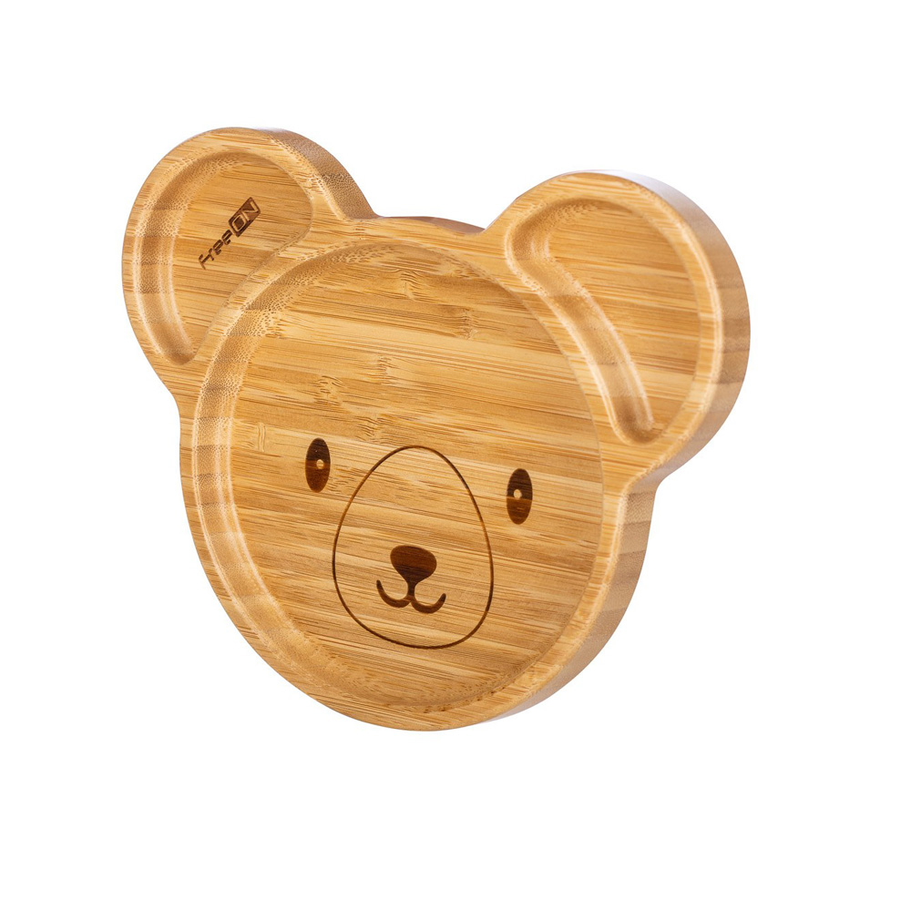 Assiette en Bambou forme d'animaux FreeOn