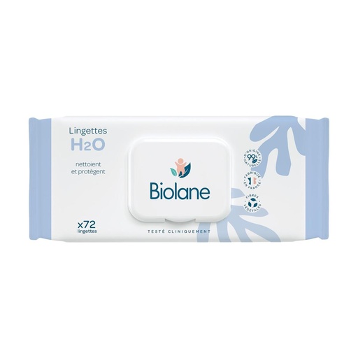 [biolane] Lingettes bébé nettoyantes Corps et Siège H2O Peaux Sensibles BIOLANE