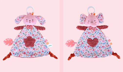 [WS28] Doudou mignons éléphant et lapin roses