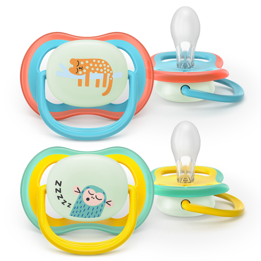 [SCF376/32] Lot de 2 sucettes Ultra Air nightime 18 mois et plus AVENT