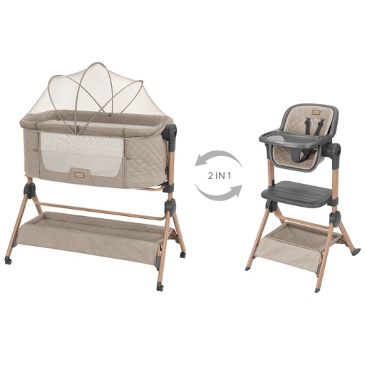 Lit de chevet 2en-1 + Chaise haute Sleat Me Kikka Boo