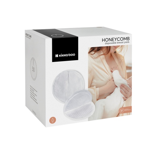 [31304040006] Coussinets d’Allaitement Jetables Honeycomb – 50 Pièces Kikka Boo