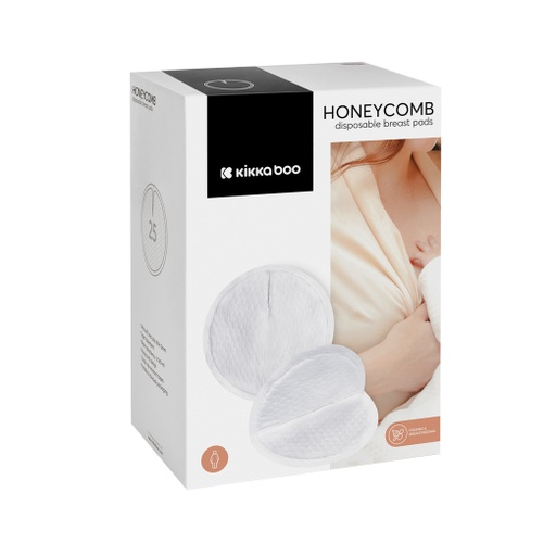 [31304040007] Coussinets d’Allaitement Jetables Honeycomb – 25 Pièces Kikka Boo