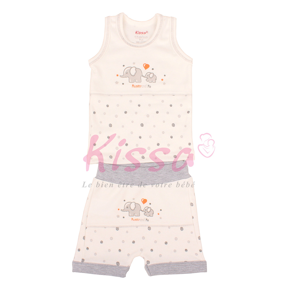 ENSEMBLE KISSA DEBARDEUR+SHORT ENS381B