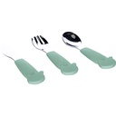 Cuillère+ fourchette et couteau en Acier inoxydable FreeOn