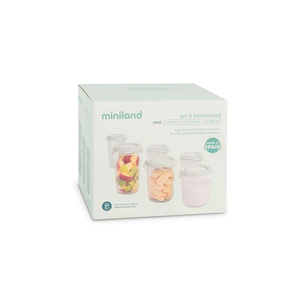 Set de 6 Boites de conservation repas Miniland