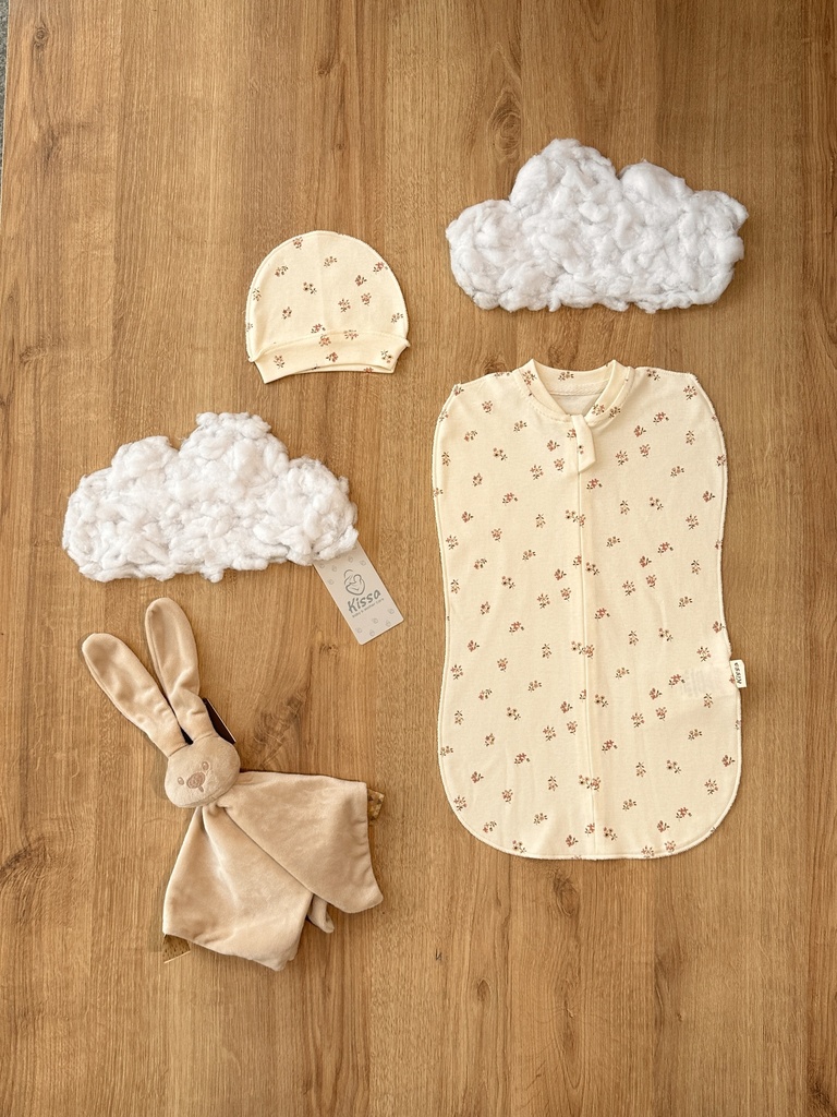 émailloteuse avec bonnet kissa