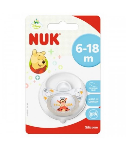 SUCETTE DISNEY THE POOH SILICONE 6-1MOIS NUK