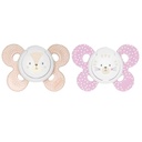 2 Sucettes Silicone 6-16M Confort fille Chicco