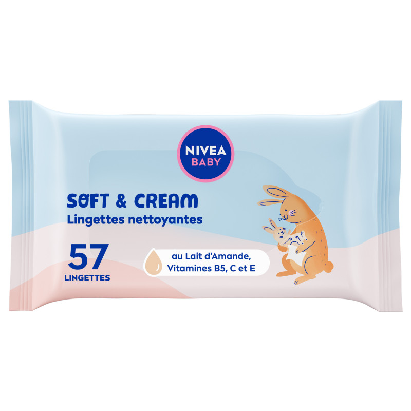 LINGETTE SOFT/CREME NIVEA 57P