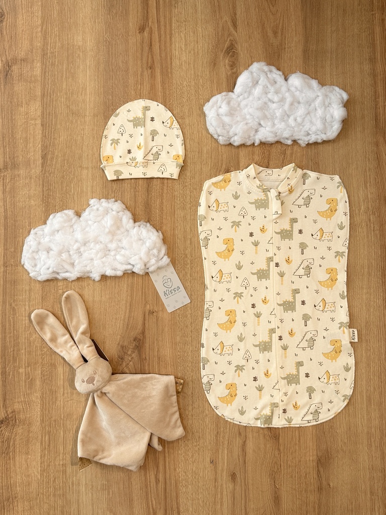 émailloteuse avec bonnet kissa