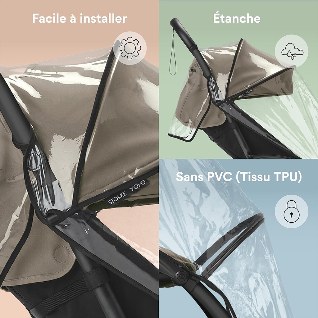 Protection pluie poussette YOYO 6mois+