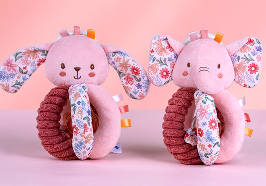 Jouet de Balle à Poignée Rose Mignon