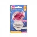 3 SUCETTES REVERSIBLE SILICONE FILLE 0-6M  TIGEX