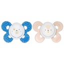 2 Sucettes Silicone 6-16M Confort Chicco