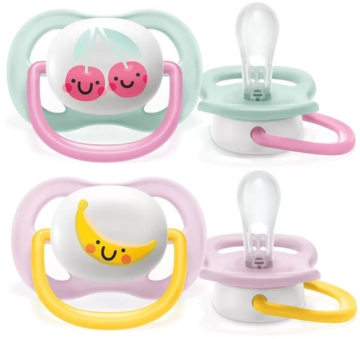 [SCF080/09] 2 Sucettes Ultra Air Happy 0.6m Avent