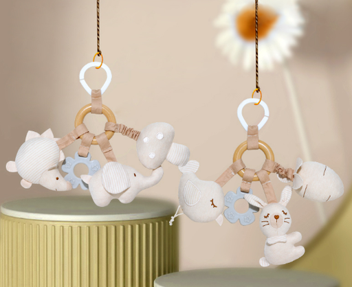 [34569-2] Jouet suspendu pour berceau de bébé kakiblin