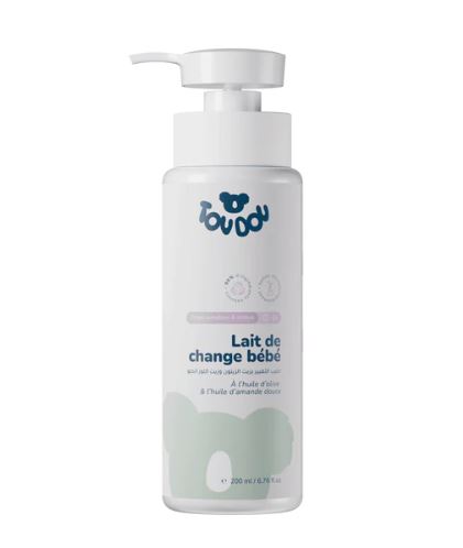Lait de change bébé pour zones sensibles & irritées 200 ml TOUDOU
