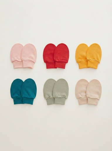 Paire de Moufles Coton Doux Kissa Naissance