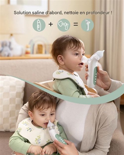 [BN007] Aspirateur nasal portable 2 en 1 MOMCOZY
